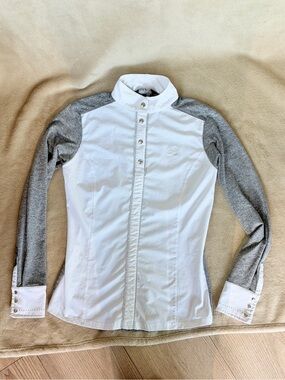 Kingsland equestrian White and Gray show Shirt